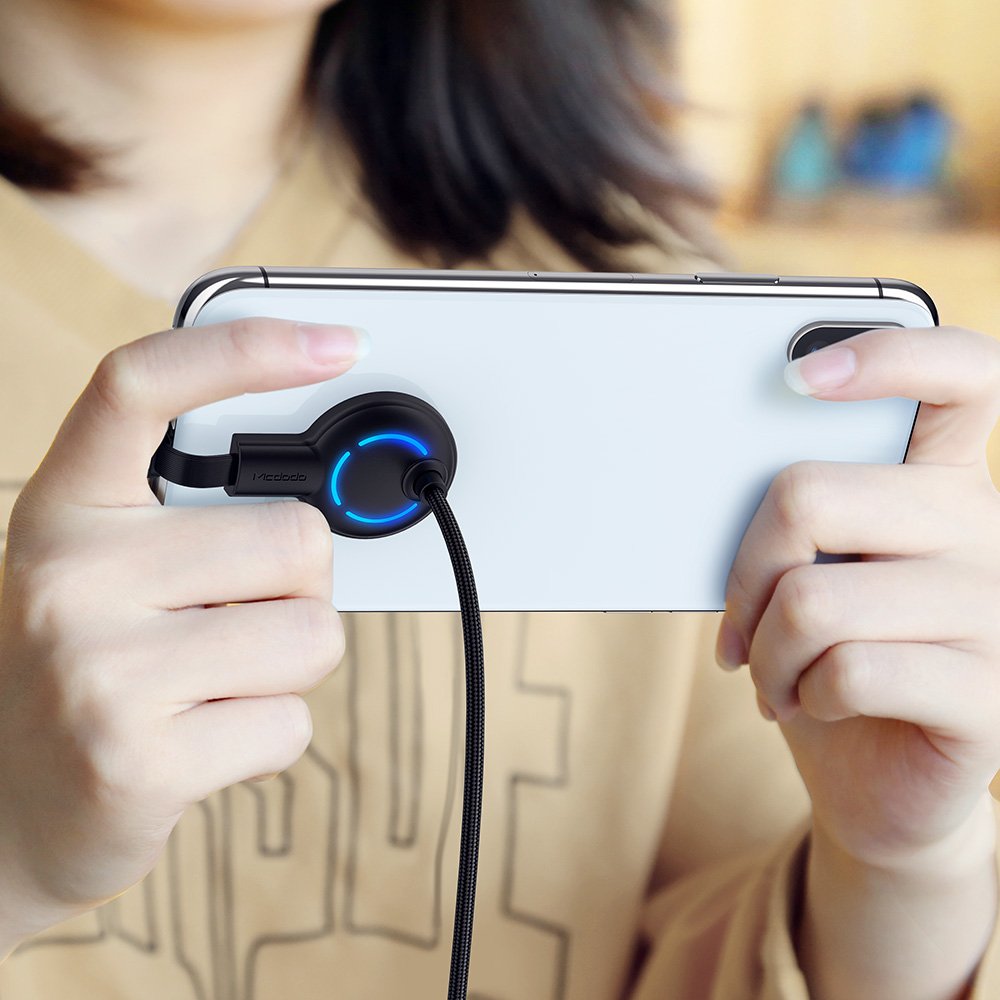 180 Degree Gaming Cable with 7 Colour LED Sticky Base