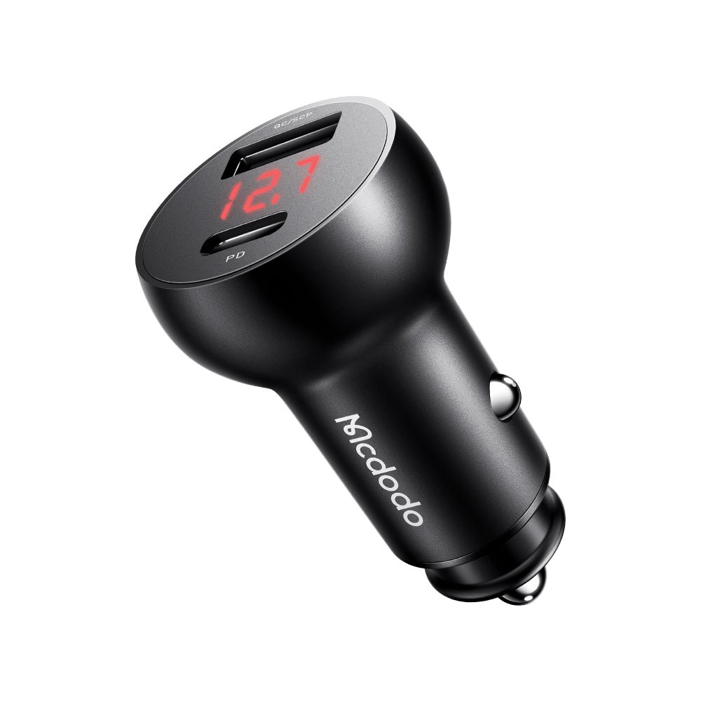 Premium 30W PD Digital Display Dual Car Charger