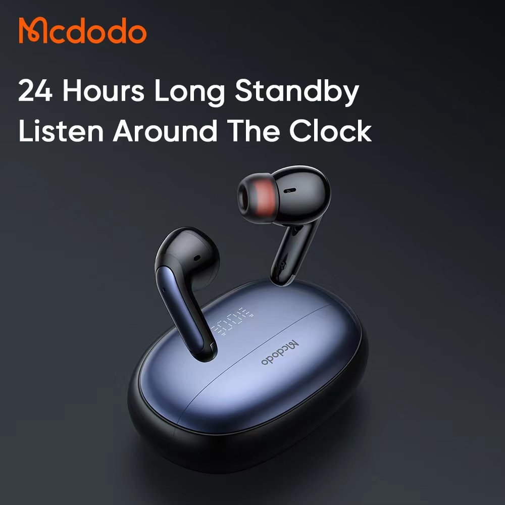 Bluetooth Noise Cancellation Earbuds with Display Case