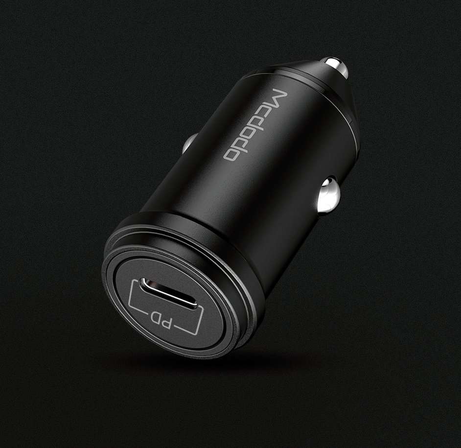 18W USB-C Single Output PD Fast Car Charger