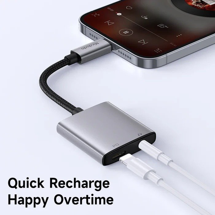 AUX Audio Splitter Lightning Adapter